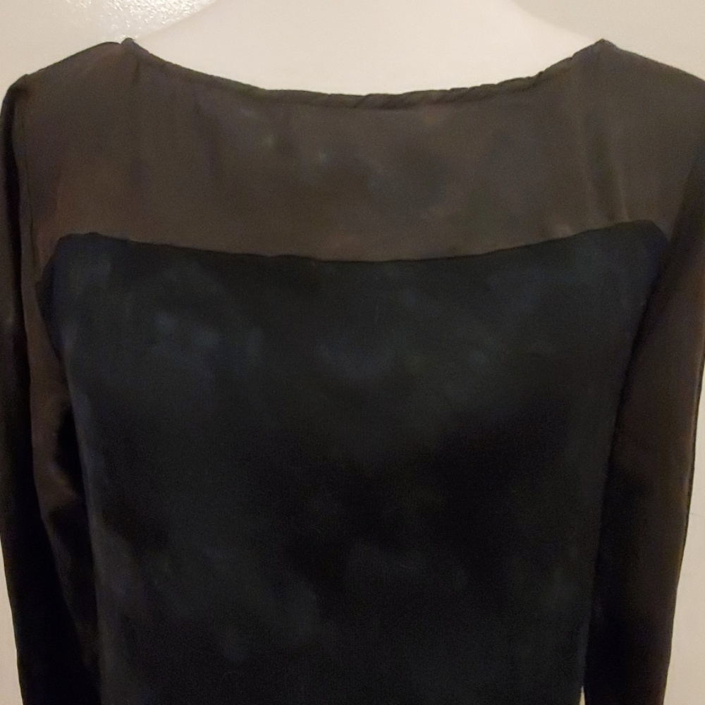 Michael Stars Tie Dyed Silk Top Sweater